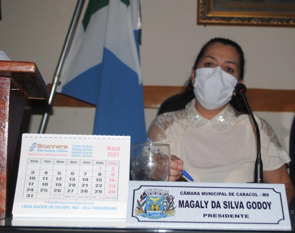 Presidente da Câmara de Caracol, Magaly Godoy solicita retorno de médico perito e vacina para professores