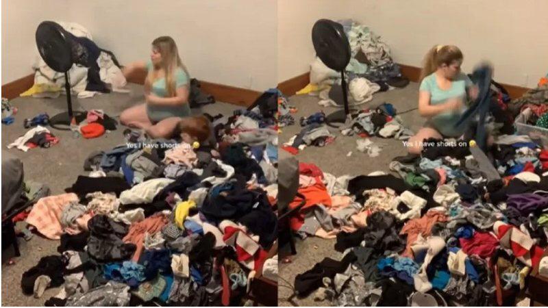 Mãe de 11 filhos chama atenção nas redes sociais por quantidade de roupas para lavar