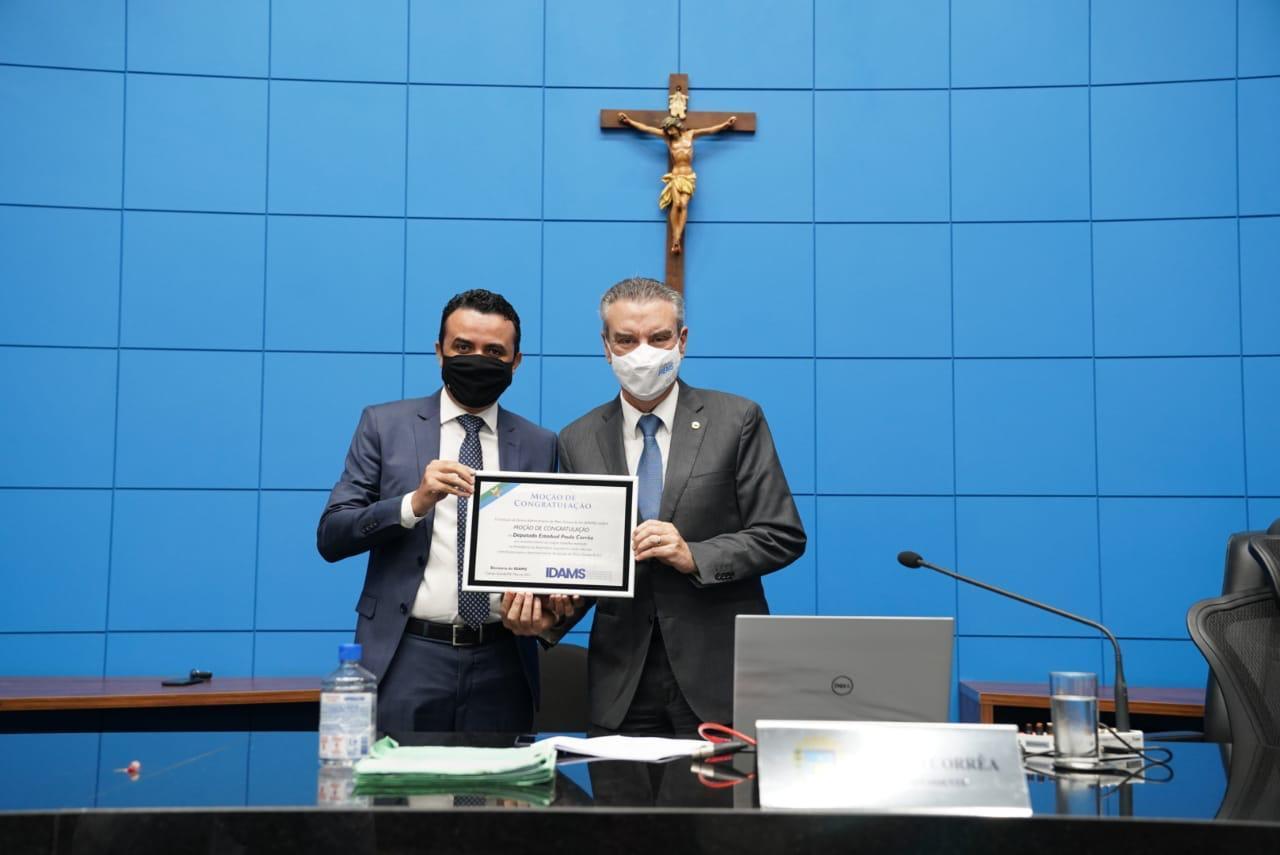 Atuação do deputado Paulo Corrêa é reconhecida pelo Instituto de Direito Administrativo de MS