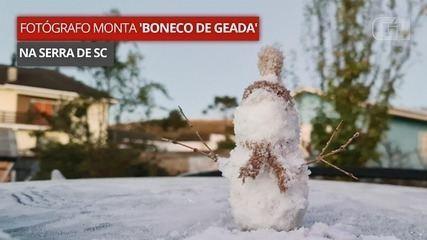 Serra de Santa Catarina amanhece com temperaturas negativas e geada; FOTOS