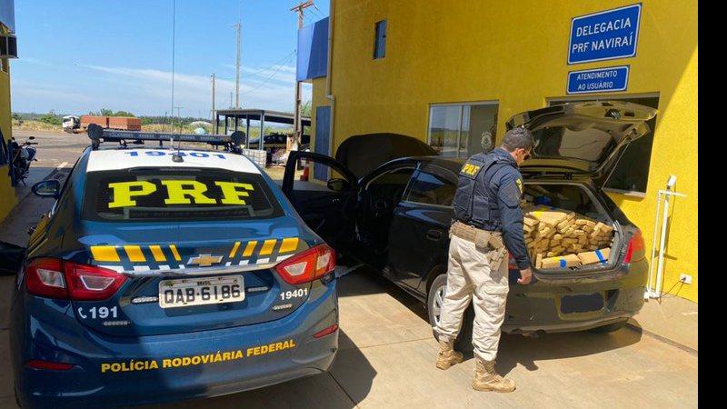 PRF apreende meia ton de maconha na BR-163