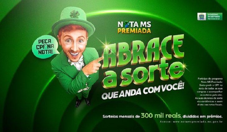 Nota MS Premiada será sorteada neste sábado